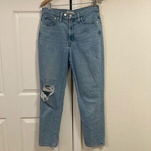 Madewell The Perfect Vintage Jean Women's Size 29  Medium Wash Blue Distressed